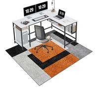 EYKWKB Office Chair Mat for Carpeted Floor | Low/No Pile Carpet Protector Chair Mat for Easy Glide | Desk Chair Mat Large | Computer Gaming Chair Mat | Floor Protector for Chairs 100 x 120 cm