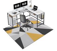 EYKWKB Office Chair Mat for Hardwood Floor, Desk Chair Mat for Carpeted Floors, Gaming Rug, Home Office Gaming Chair Mat, Carpet Protector Floor Mat, Floor Protector for Rolling Chair 80 x 120 cm