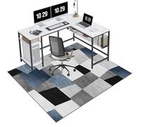 EYKWKB Office Chair Mat for Hardwood Floor, Desk Chair Mat for Carpeted Floors, Gaming Rug, Home Office Gaming Chair Mat, Carpet Protector Floor Mat, Floor Protector for Rolling Chair 90 x 140 cm