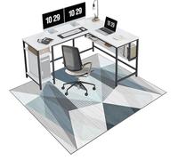 EYKWKB Office Chair Mat for Hardwood Floor, Desk Chair Mat for Carpeted Floors, Gaming Rug, Home Office Gaming Chair Mat, Carpet Protector Floor Mat, Floor Protector for Rolling Chair 90 x 140 cm