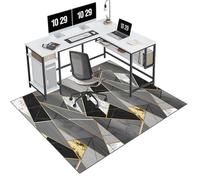 EYKWKB Office Chair Mat for Hardwood Floor, Desk Chair Mat for Carpeted Floors, Gaming Rug, Home Office Gaming Chair Mat, Carpet Protector Floor Mat, Floor Protector for Rolling Chair 90 x 140 cm