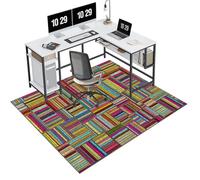 EYKWKB Office Chair Mat for Hardwood Floor, Desks Mat Large, Non-Slip Carpet Protector Chair Mat for Home Office, Computer Gaming Chair Mat for Carpeted Floors, Hard-Floor Chair Mats 80 x 120 cm