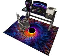 EYKWKB Office Chair Mat for Hardwood Floors, 80 x 120 cm Compture Desk Chair Floor Mat, Floor Protection Mat for Home Office Chair Anti Skidding Washable Office Gaming Chair Mat for Carpet Floors
