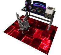 EYKWKB Office Gaming Chair Mat for Carpet, Hard-Floor Chair Mats, Computer Chair Mat for Hardwood Floor, Carpet Protector Mat, Non Slip Gaming Rug, Desk Chair Mat 100 x 140 cm