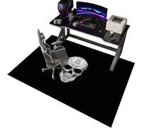 EYKWKB Office Gaming Chair Mat for Carpet, Hard-Floor Chair Mats, Computer Chair Mat for Hardwood Floor, Carpet Protector Mat, Non Slip Gaming Rug, Desk Chair Mat 130 x 160 cm