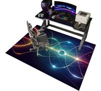 EYKWKB Office Gaming Chair Mat for Carpet, Hard-Floor Chair Mats, Computer Chair Mat for Hardwood Floor, Carpet Protector Mat, Non Slip Gaming Rug, Desk Chair Mat 80 x 120 cm