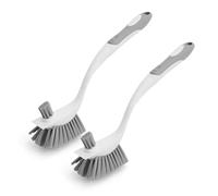 Eyliden 2 Pack Dish Brush with Scraper & Crevice Brush for Pan Pot Sink