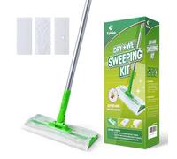 Eyliden Mop Starter Kit with 36 Refills(12 Wet Wipes + 24 Dry Cloths)
