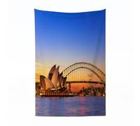 EYLOZS Fleece Blanket - Versatile Soft Warm Blanket Fluffy Throws for Sofa Blanket,Cozy Solid Bed Flannel Blanket,Sydney Australia Opera House View Dusk time in the evening Sydney, Australia,59x79in