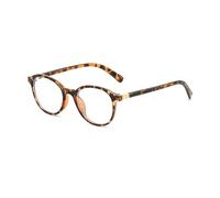 EYLRIM Classic Round Glasses for Women Men Circle Frame Blue Light Glasses Nerd Eyeglasses, 02 Tortoise, M