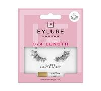 Eylure False Lashes – Fluttery Light No. 008 – 3/4 Length, Black