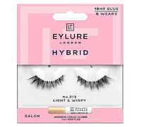 Eylure hybrid Lashes No212 False Lashes Pair and Lash Adhesive 1ml