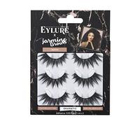Eylure Jasmine Brown Jaybee, Multi Pack, Reusable, Adhesive Included, 3 Pairs, 0.07 Ounce