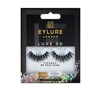 Eylure Luxe 3D Tiffany False Eyelash Pair, Soft Synthetic Fiber, Tiffany Color