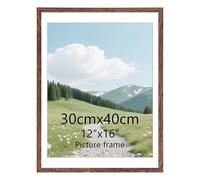 EYMPEU Frame 30 x 40 cm without white cardboard, 28 x 35 cm frame with white cardboard, brown frame suitable for home decoration, 1 piece