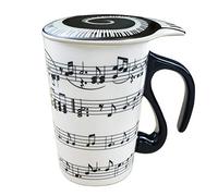 EYMPEU Musical Note Coffee Mug,450ML Funny Mug for Coffee,Tea,Water,Gift for Music Lover/Teacher/Friend