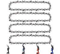 Eyoloty 4 Pack 6 inch Mini Chainsaw Chain 36 Drive Links,1/4" LP Pitch,0.043" Gauge,Fits All 6" Mini Electric Chainsaws Small Chainsaw Cordless, Nursery Trimming and Tree Pruning