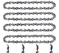 Eyoloty 6 Inch Chainsaw Chain,6 Inch 1/4" LP Pitch, .043'' Gauge,37 Drive Links,Replacement Chains Fits All 6 inch Cordless Electric Portable Mini Chainsaws for Pruning Shears Wood Cutting (4 Pack)