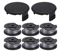 Eyoloty 6Pack F016800569 Strimmer Wire Replacement Spool and Line for Bosch | Fit for Bosch ART 23 SL ART 26 SL, EasyGrassCut 18, 23, 26, 18-230,18-260, Grass Trimmer F016800385,with 2x F016F04557 Cover