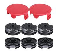 Eyoloty Grass Trimmer Thread Spool F016800351 Suitable for Bosch Art 24 Art 24+ Art 27 Art 27 + Art 30 Art 30+, 6 m Length Diameter 1.6 mm with Spool Cover 1600A00X61 (6 spools + 2 caps)
