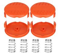 Eyoloty RC-100-P AF-100 Strimmer Spool Cover Replacement for Black+Decker | Strimmer Cap Cover for Black Decker GL280,GL301,GL425,GL430,GL545,GL555,ST1823,A6481Auto-Feed Grass Trimmers,4Cap+4Spring