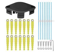 Eyoloty Sense Trimmer 5132004559 RAC155 RAC158 for Ryobi 18V Cordless Grass Trimmer OLT1825M, RY18LT25A-113P, RY18LT25A-120P, OLT1832, RLT2925, 14x Replacement Blade with 8 xxExtra strong thread (Pack