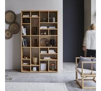 Eyota - High bookcase in solid oak Natural