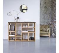 Eyota - Low bookcase in solid oak Natural