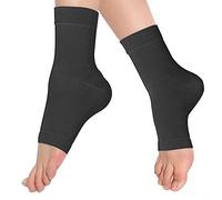 eYotto 1pair Compression Ankle Support Sleeve, Breathable Ankle Wrap for Stabilize Ligament, Relieve pain Arch Sport Stabilize Ligaments - For Swelling and Sprained, Arthritis, Recovery, Injury