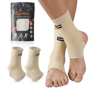 eYotto Compression Ankle Sleeve For Men Women(2 PACK),Breathable Ankle Support Brace Compression Sock For Men Women for Swelling, Plantar Fasciitis, Sprain,Pain Relief,Running