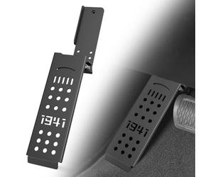 EYOUHZ for JL JT Dead Pedal Left Side Driver Side Adjustable Foot Rest Kick Panel Compatible with 2018 2019 2020 2021 2022 2023 2024 Jeep Wrangler JL JLU & Gladiator JT (NOT Fits 4XE Model), Black