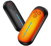 Eyoushow Hand Warmers Rechargeable, 2 Pack, Electric Hand Warmers, 3s Fast Heating with 3 Temperature Settings, 12 Hours Long Lasting, Portable Heater, Ideal Tech Gifts for Men, Women, Black