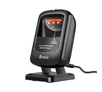 Eyoyo 1D QR Desktop Barcode Scanner, Omnidirectional Hands-Free USB Wired Barcode Reader, Capture Barcodes from Mobile Phone Screen, Automatic Image Sensing for Supermarket Library Retail Store