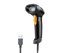 Eyoyo Handheld USB 2D Barcode Scanner, Wired Automatic QR Code Scanner PDF417 Data Matrix Bar Code Reader with Long USB Cable for Mobile Payment, Library Book Convenience Store, Supermarket, Warehouse