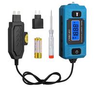 EYPINS Car Fuse Tester, Automotive Circuit Fault Probe Tester, High-Precision Current Tester, 20A 48V Car Relay Fuse Blade Checker with Front Light & LCD Display, Power Probe for Car Repair