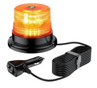 EYPINS Led Warning Lights, 40 Led Magnetic Emergency Flashing Recovery Warning Strobe Light Beacon for 40W Truck Car 12/24V Cigarette Plug(Amber)