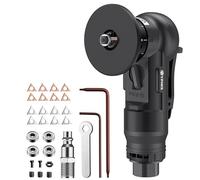 EYPINS Mini Air Chamfer Tool - Black Pneumatic Chamfering Machine, 30,000 RPM, 45° Arc Beveling & Deburring Tool with 1/4 Inch Air Inlet for Metal, Wood, Acrylic (C&R Blades)