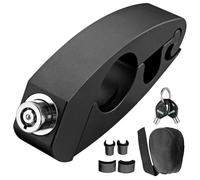 EYPINS Motorcycle Handlebar Lock Aluminium Alloy - Universal Security Lock for Bike, Scooter, Moped & ATV, Heavy Duty Brake Clutch Lock with Anti-Theft & Quick Release, Silicone Mat, Storage Bag