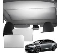EYPINS Roof Sunshade for Tesla Model Y 2020-2024, Foldable Window Glass Sunroof Sunshade Cover, Effectively Blocks Harmful UV Rays and Reduces Heat Buildup, Easy to install