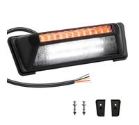 EYPINS RV Exterior Porch Light, Aluminum 40LED 6000LM White Camping Lights with 6 Amber Flashing Modes, 10-48V, IP65 Waterproof, for Trailers Campers Motorhome SUV