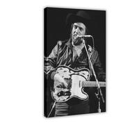 EYQAKRTJJ Waylon Jennings Poster (2) Canvas Poster Bedroom Decor Landscape Office Room Decor Gift 24x36inch(60x90cm)