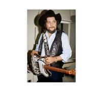 EYQAKRTJJ Waylon Jennings Poster (3) Canvas Poster Wall Art Decor Print Picture Paintings for Living Room Bedroom Decoration 24x36inch(60x90cm)