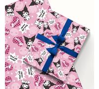 EYQQM Pack of 5 Gift Wrapping Paper 20" x 30" Kraft Paper Sheets Premium Birthday Kuromi Wrapping Paper Set for Kids, Party Storage Festive Decoration (Pink Bunny)