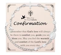 EYQV Confirmation Gifts for Girls, Virgin Mary Cross Bracelet, Girls Confirmation Gifts for Sister Daughter Granddaughter Niece