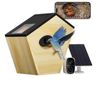 Eyrizon Smart Bird House with 2K HD Camera, Wireless Nesting Box with Solar-Powered & Night Vision - IP65 Weatherproof, App-Controlled Bird Watching for Bird Lovers