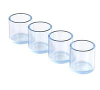Chair Leg Floor Protectors, 8pcs 12mm-60mm Clear Round Silicone Caps Dining Chairs Table Foot Pads Transparent Rubbe Covers(60mm)