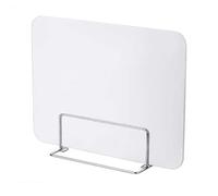 EYRMQWJPC Desk Privacy Dividers, Acrylic Freestanding Desk Privacy Divider Multicolor Multiple Sizes Tabletop Partition(White,400x500mm)