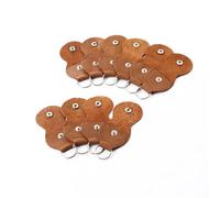 EYRMQWJPC Guitar Plectrum Case,Guitar Picks Holder, 10Pcs Leather Cowhide Key Chain Style Guitar Bass Picks Holder Picks Plectrums Case Bag Collection Guitar Pick Case