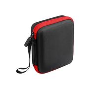 EYRMQWJPC Guitar Plectrum Case,Guitar Picks Holder, Anti Scratch Guitar Pick Holder Zipper Closure Carrying Ukulele Stringed Instruments Soft Storage Case Bag Portable Guitar Pick Case(Red)