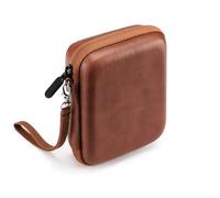 EYRMQWJPC Guitar Plectrum Case,Guitar Picks Holder, Guitar Pick Holder Bag Plectrum Case Portable Guitar Picks Storage Bag Guitar Pick Case(Brown Leather)
